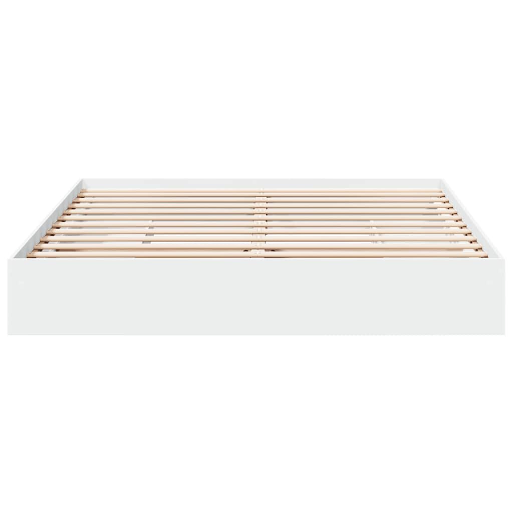 Cadre de lit avec tiroirs sans matelas blanc 180x200 cm - XIOS