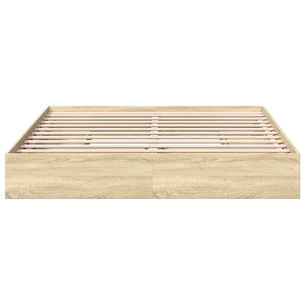 Cadre de lit avec tiroirs sans matelas chêne sonoma 180x200 cm - XIOS