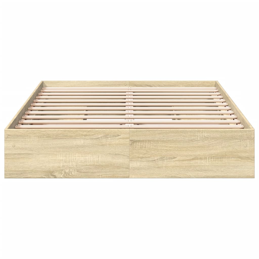 Cadre de lit avec tiroirs sans matelas chêne sonoma 160x200 cm - XIOS