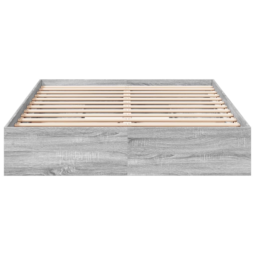 Cadre de lit avec tiroirs sans matelas sonoma gris 160x200 cm - XIOS