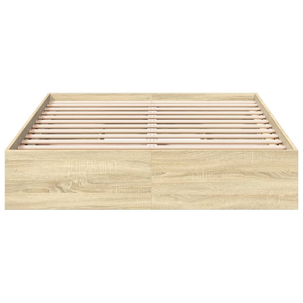 Cadre de lit avec tiroirs sans matelas chêne sonoma 140x200 cm - XIOS