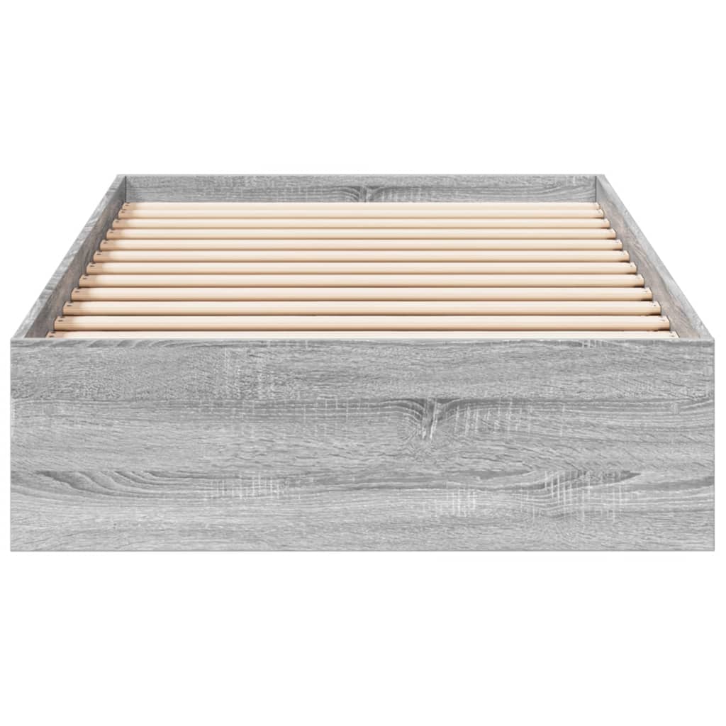 Cadre de lit avec tiroirs sans matelas sonoma gris 100x200 cm - XIOS