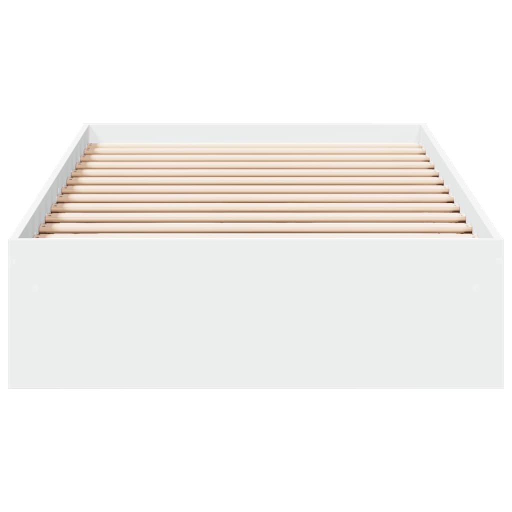 Cadre de lit avec tiroirs sans matelas blanc 90x190 cm - XIOS
