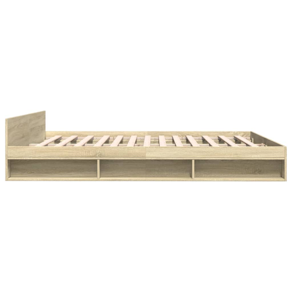 Cadre de lit avec tiroirs sans matelas chêne sonoma 180x200 cm - XIOS