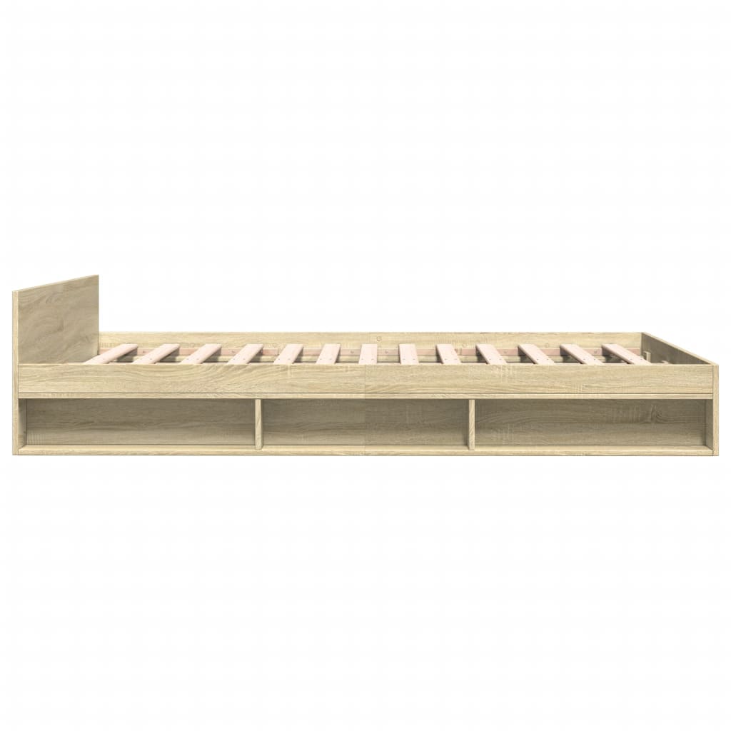 Cadre de lit avec tiroirs sans matelas chêne sonoma 160x200 cm - XIOS