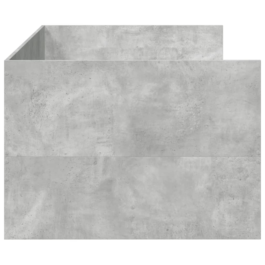 Lit de jour avec tiroirs sans matelas gris béton 90x200 cm - XIOS