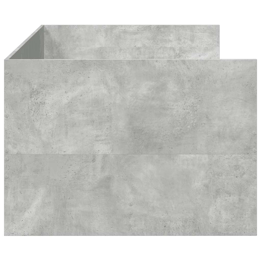 Lit de jour avec tiroirs sans matelas gris béton 90x190 cm - XIOS