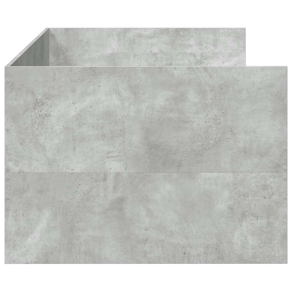 Lit de jour avec tiroirs sans matelas gris béton 75x190 cm - XIOS