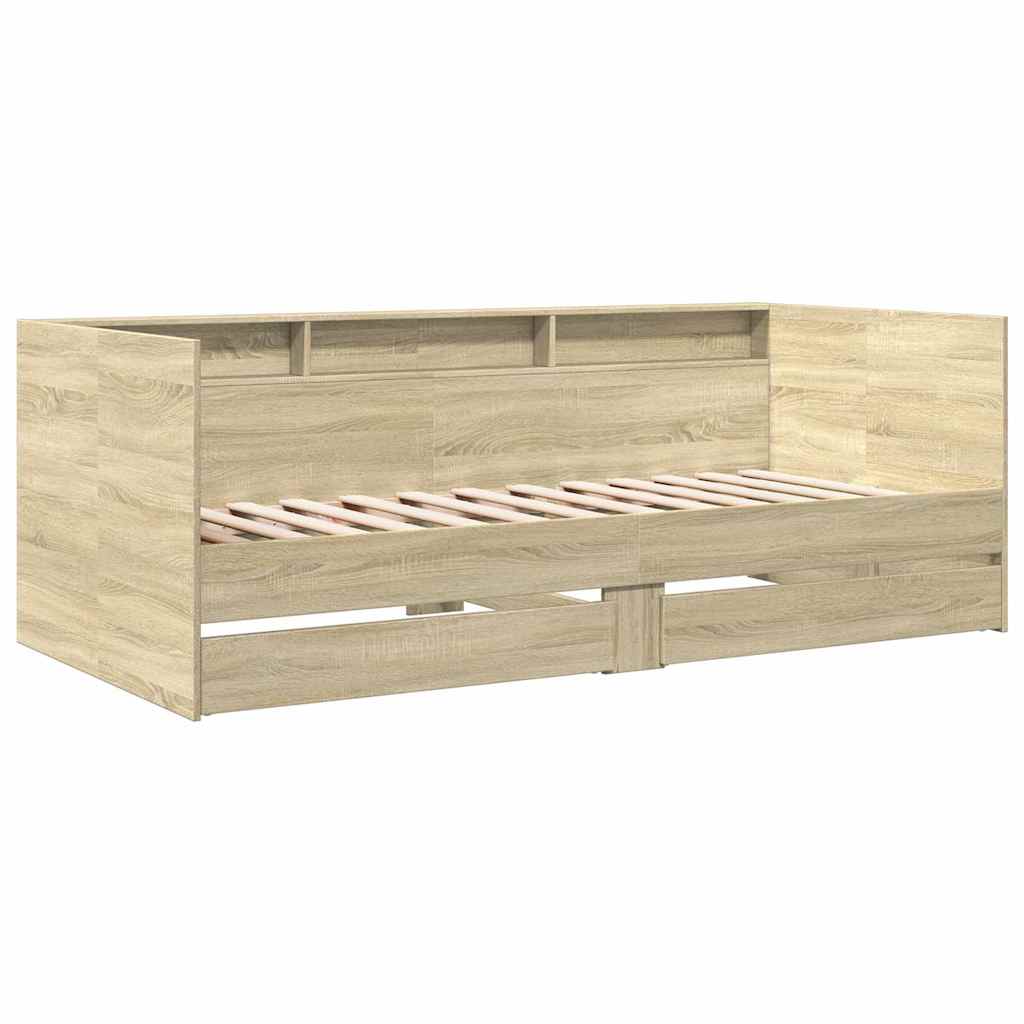 Lit de jour avec tiroirs sans matelas chêne sonoma 90x200 cm - XIOS