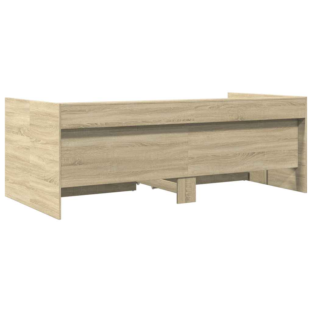 Lit de jour avec tiroirs sans matelas chêne sonoma 90x200 cm - XIOS