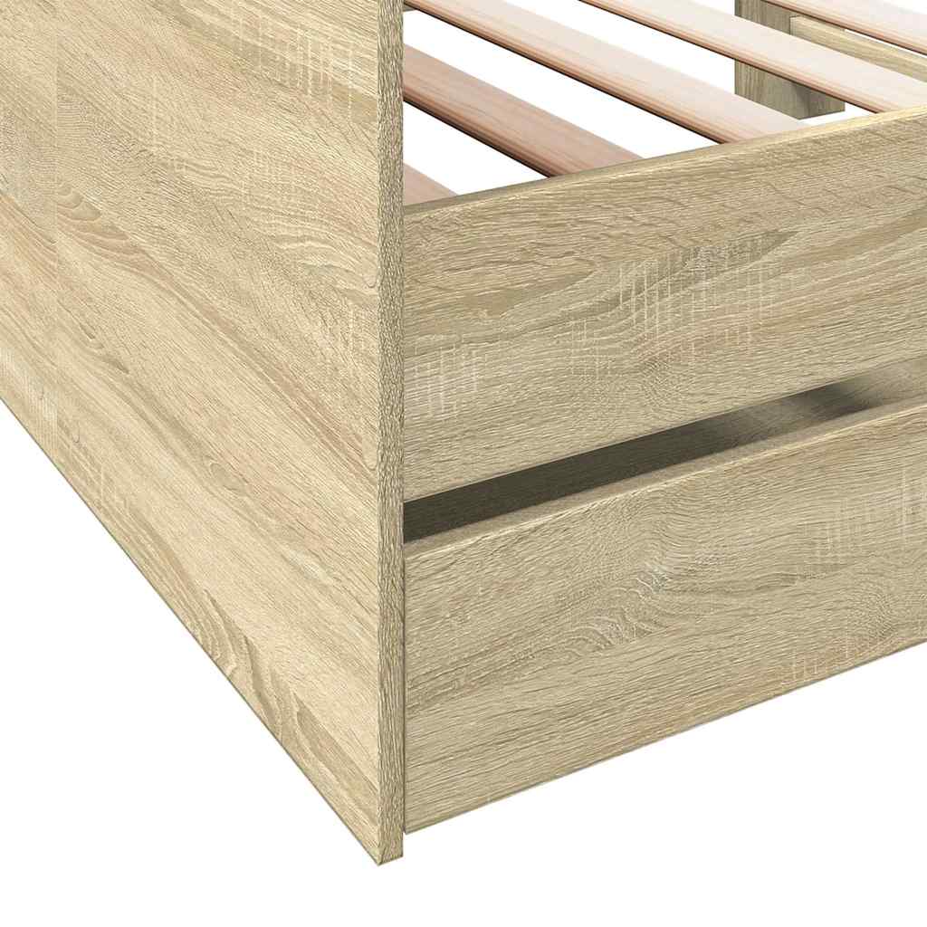 Lit de jour avec tiroirs sans matelas chêne sonoma 90x200 cm - XIOS
