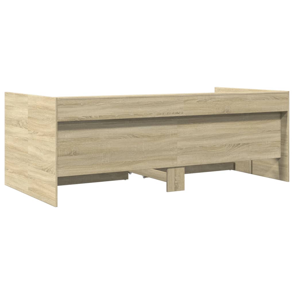 Lit de jour avec tiroirs sans matelas chêne sonoma 90x190 cm - XIOS