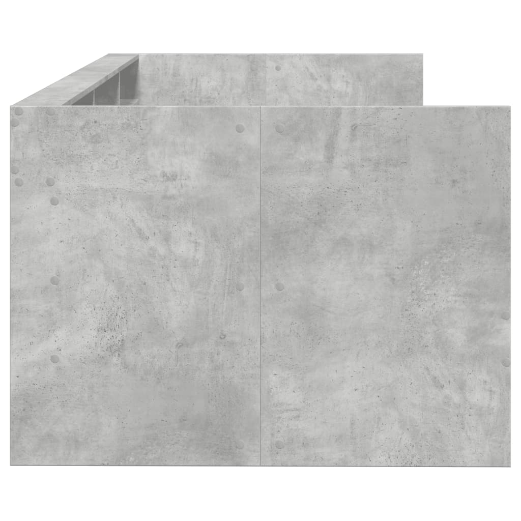 Lit de jour avec tiroirs sans matelas gris béton 75x190 cm - XIOS