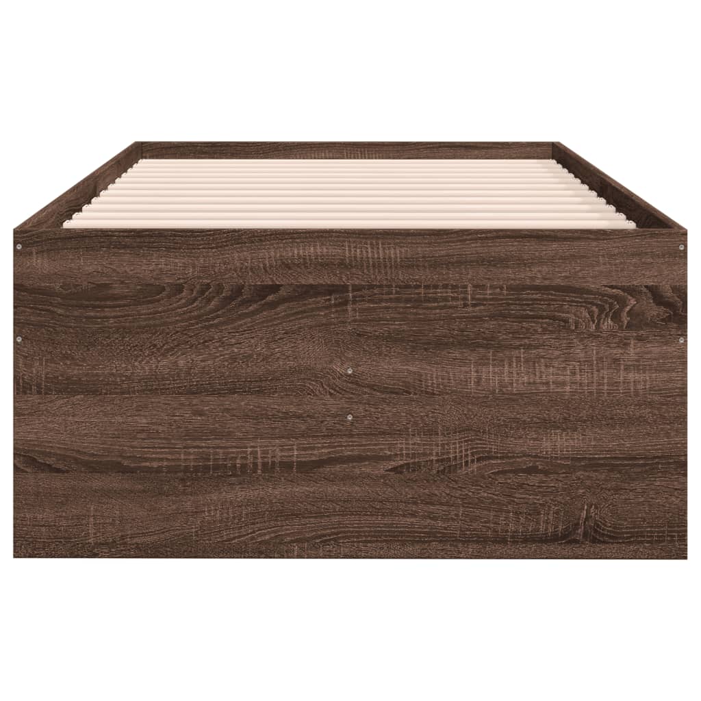 Lit de jour avec tiroirs sans matelas chêne marron 100x200 cm - XIOS