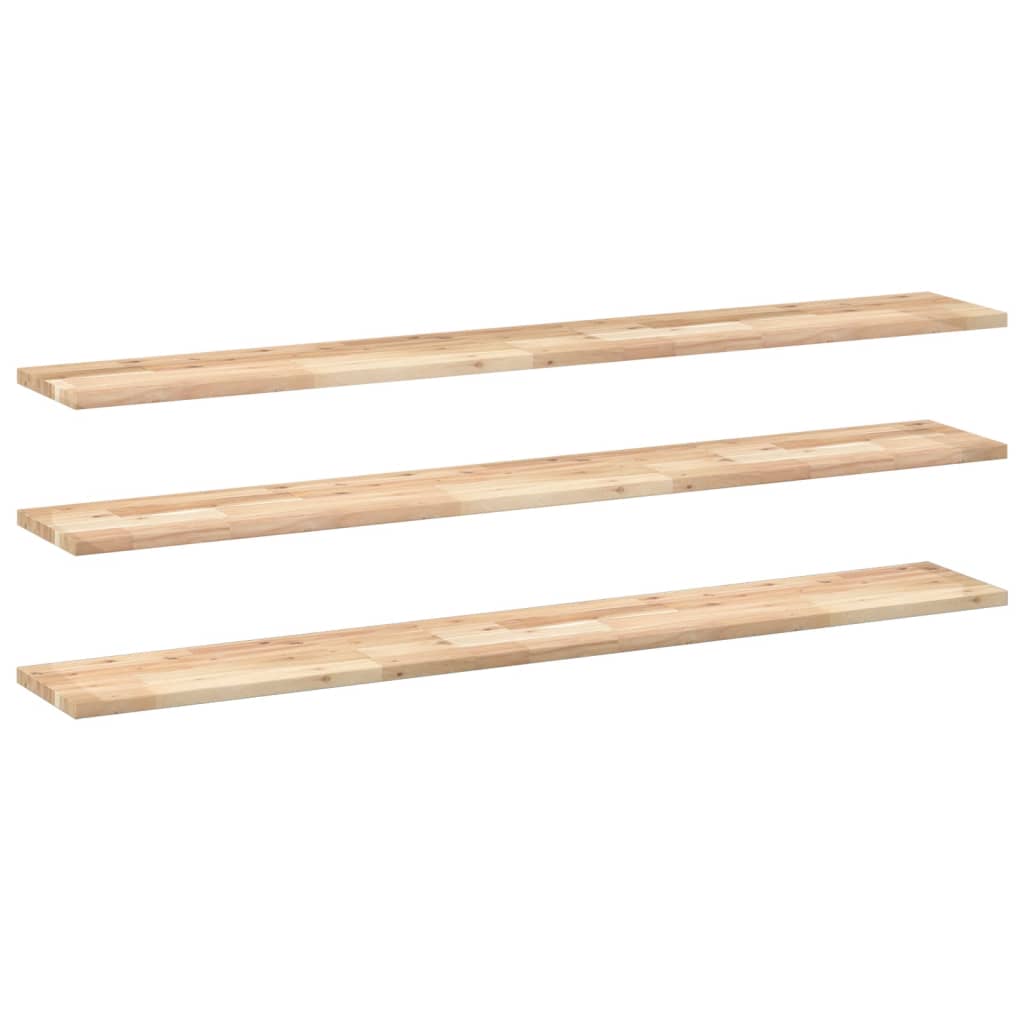 Étagères flottantes 3 pcs 160x20x2 cm acacia massif non traité - XIOS