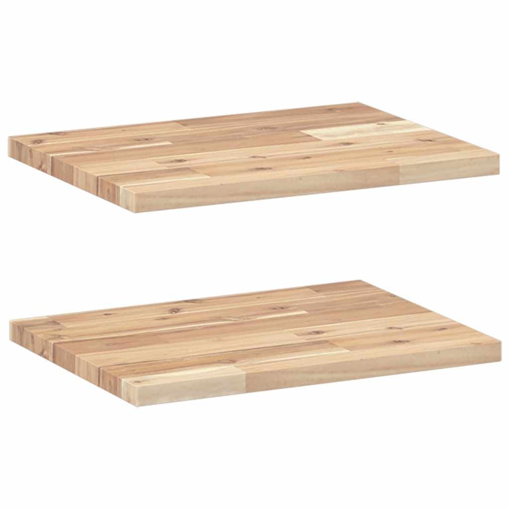 Étagères flottantes 2 pcs 40x30x2 cm acacia massif non traité - XIOS
