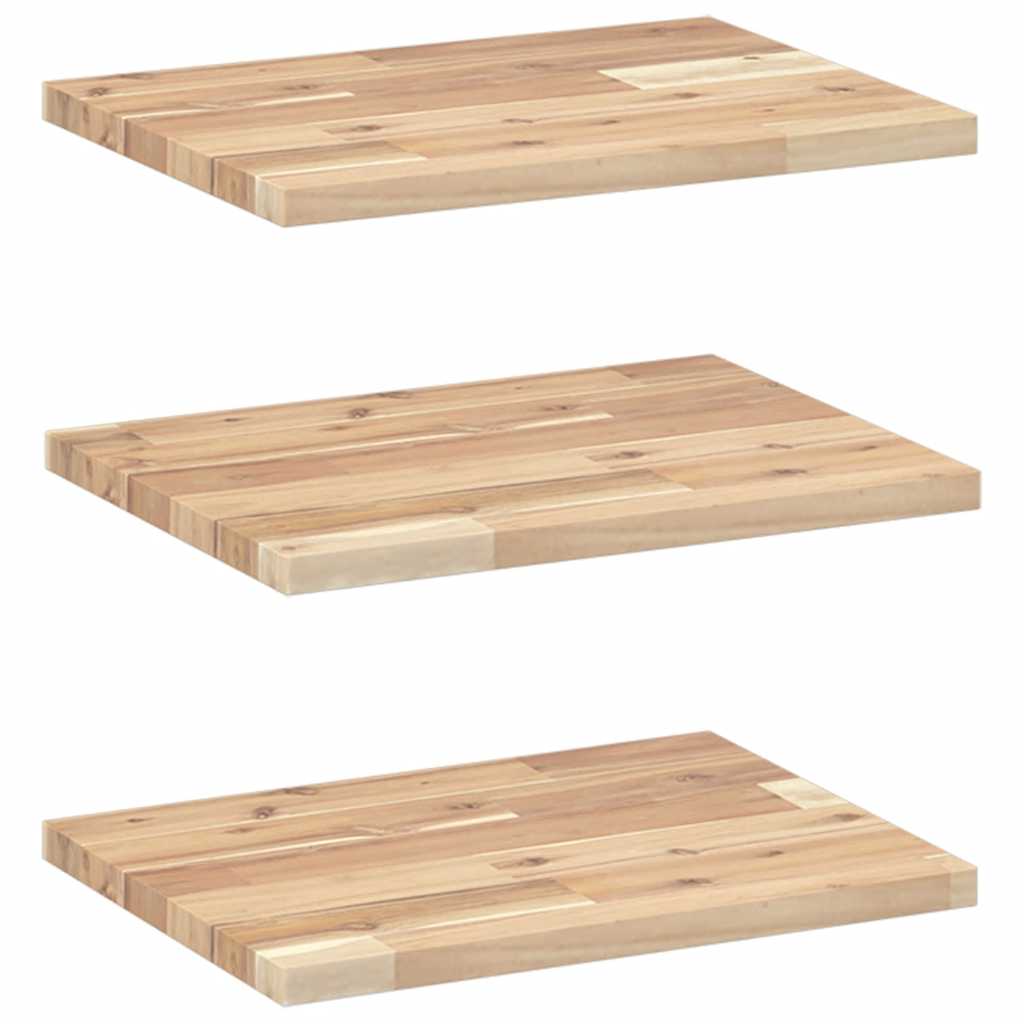 Étagères flottantes 3 pcs 40x30x2 cm acacia massif non traité - XIOS