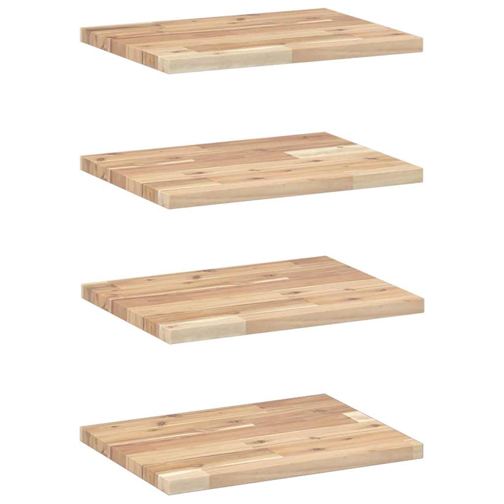 Étagères flottantes 4 pcs 40x30x2 cm acacia massif non traité - XIOS