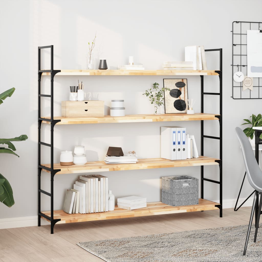Étagères flottantes 2 pcs 120x30x4 cm acacia massif non traité - XIOS