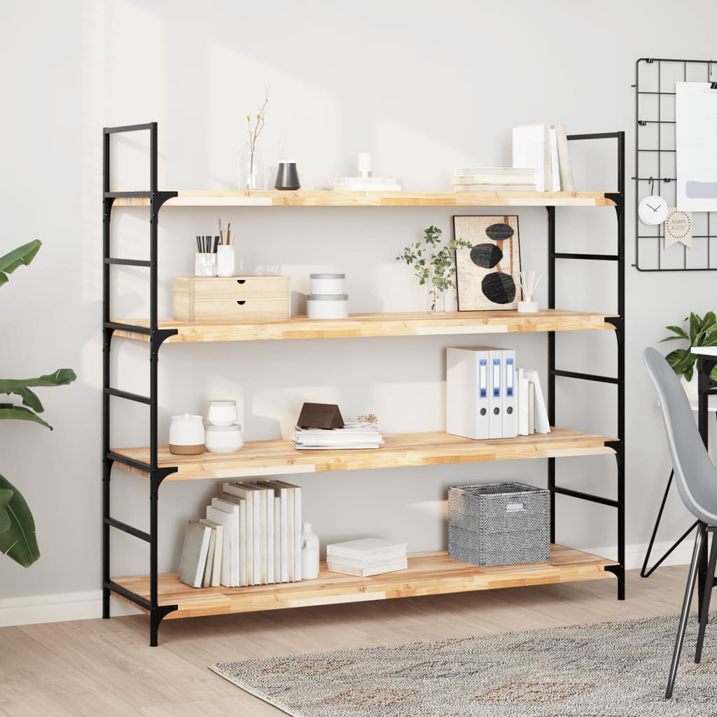 Étagères flottantes 4 pcs 160x40x4 cm acacia massif non traité - XIOS