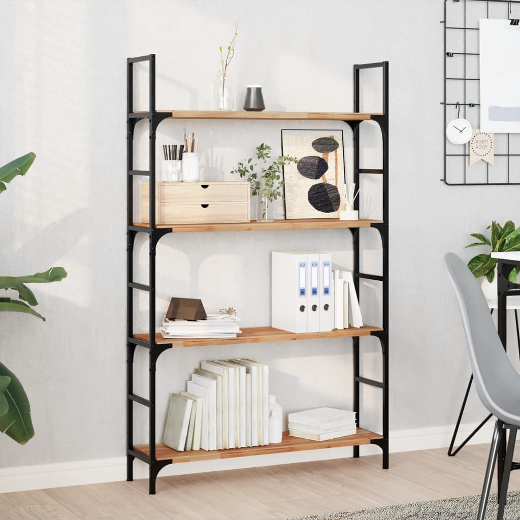 Étagères flottantes 4 pcs 80x20x2 cm acacia massif à l'huile - XIOS