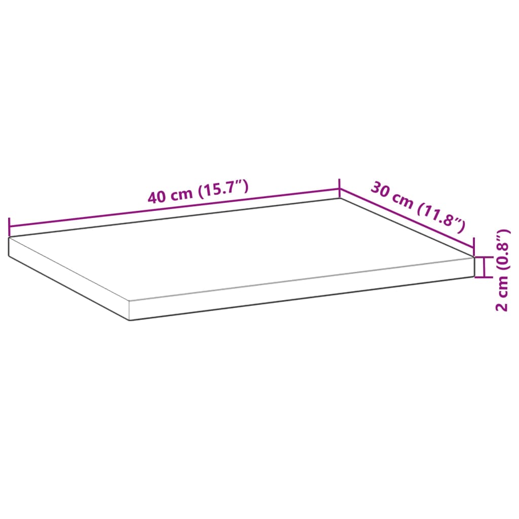 Étagères flottantes 2 pcs 40x30x2 cm acacia massif à l'huile - XIOS