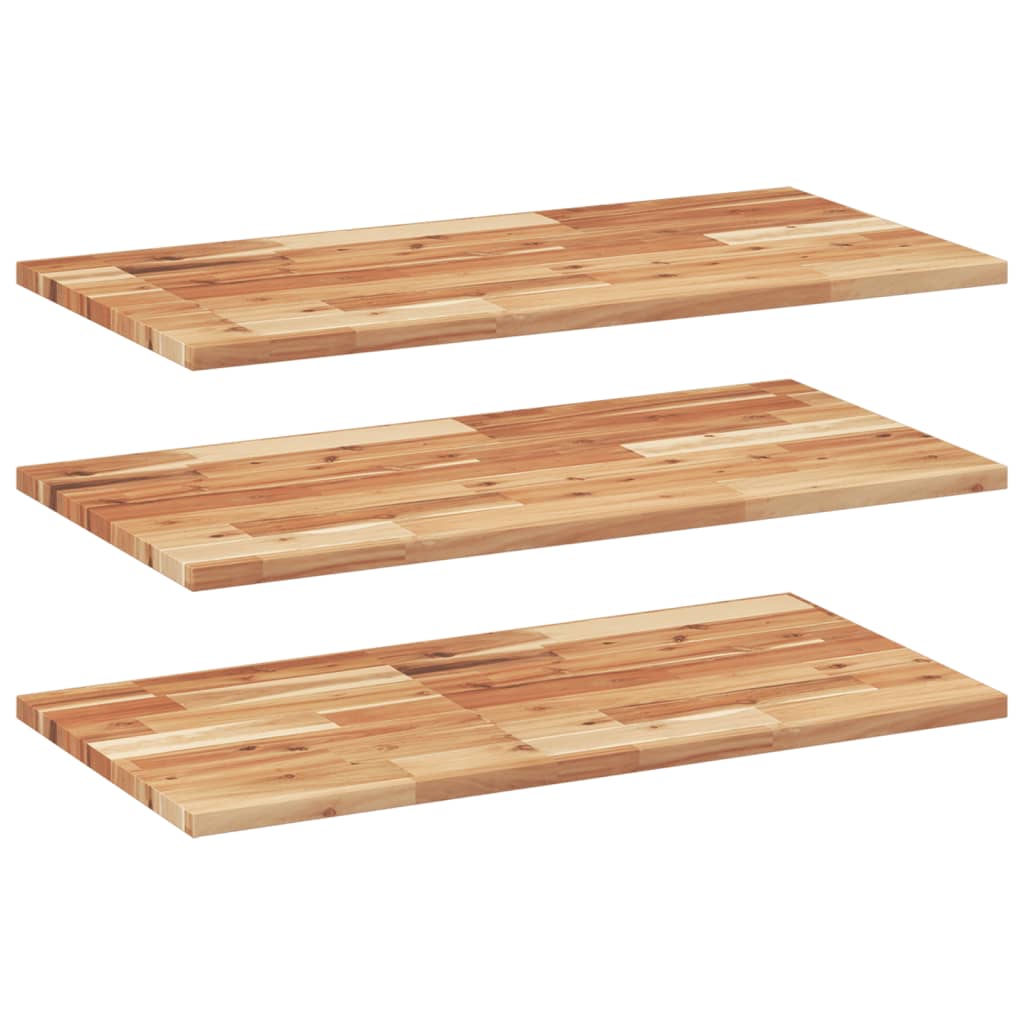 Étagères flottantes 3 pcs 60x40x2 cm acacia massif à l'huile - XIOS
