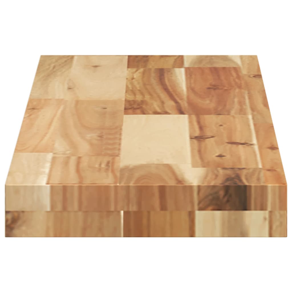Étagère flottante 80x20x4 cm acacia massif finition à l'huile - XIOS