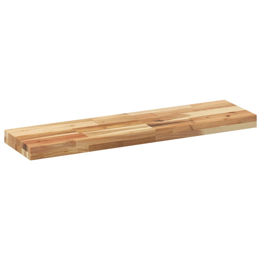 Étagère flottante 80x20x4 cm acacia massif finition à l'huile - XIOS