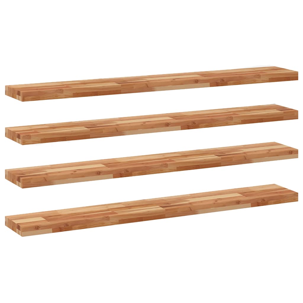 Étagères flottantes 4 pcs 160x20x4 cm acacia massif à l'huile - XIOS