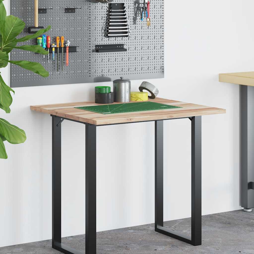 Dessus de bureau non traité 80x60x2 cm bois d'acacia massif - XIOS