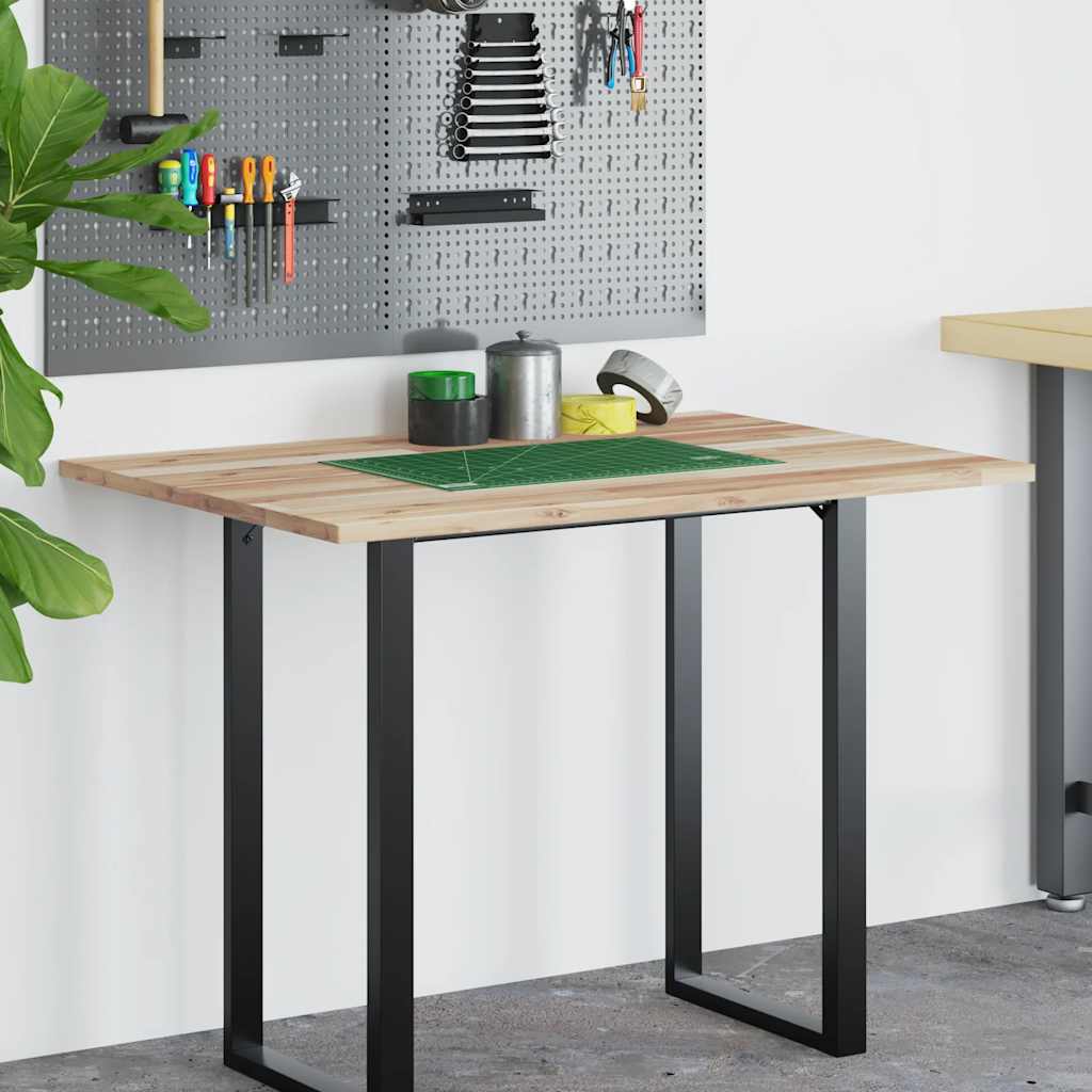 Dessus de bureau non traité 80x70x2 cm bois d'acacia massif - XIOS