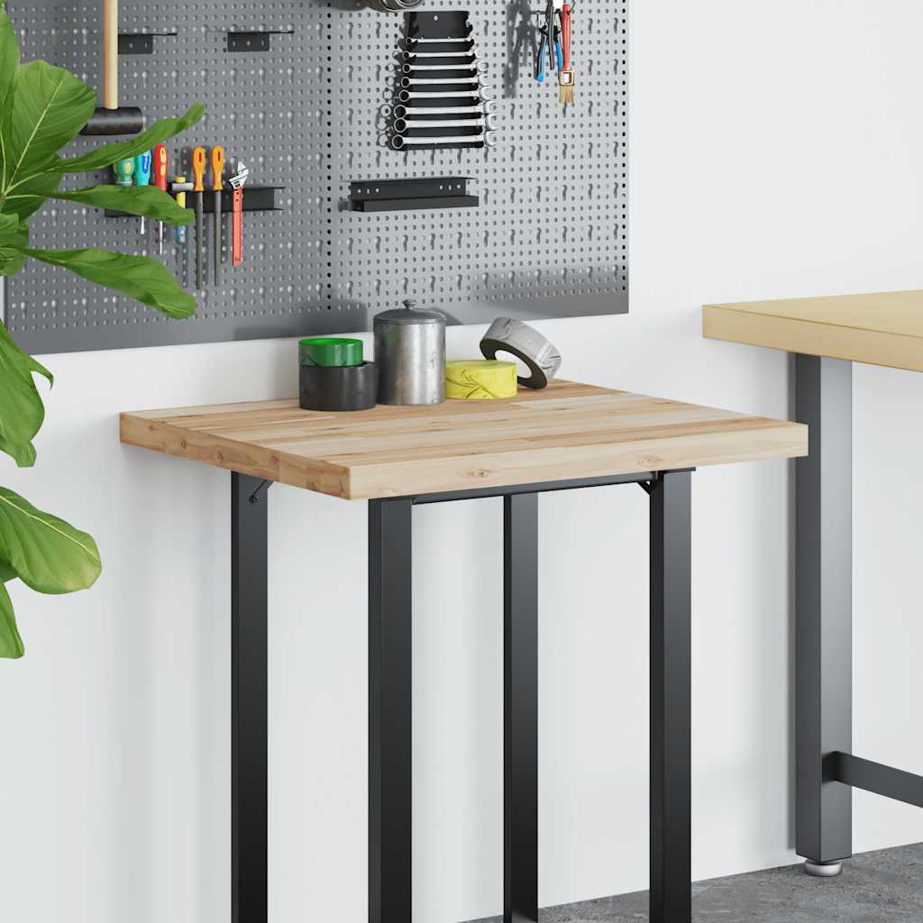 Dessus de bureau non traité 80x60x4 cm bois d'acacia massif - XIOS