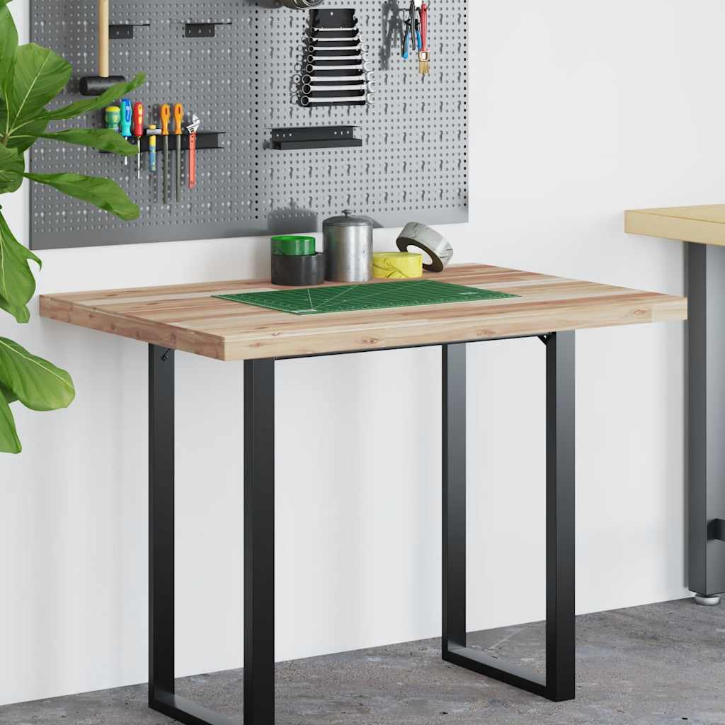 Dessus de bureau non traité 100x70x4 cm bois d'acacia massif - XIOS