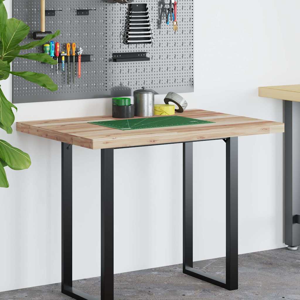 Dessus de bureau non traité 120x70x4 cm bois d'acacia massif
