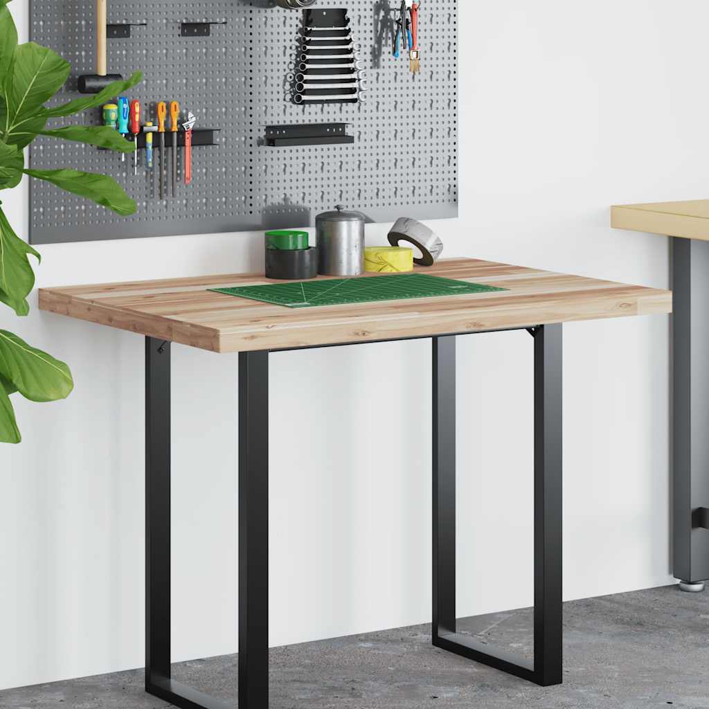 Dessus de bureau non traité 100x80x4 cm bois d'acacia massif - XIOS