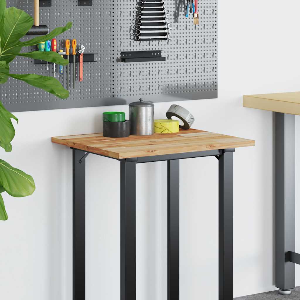 Dessus de bureau fini à l'huile 80x50x2 cm bois d'acacia massif - XIOS