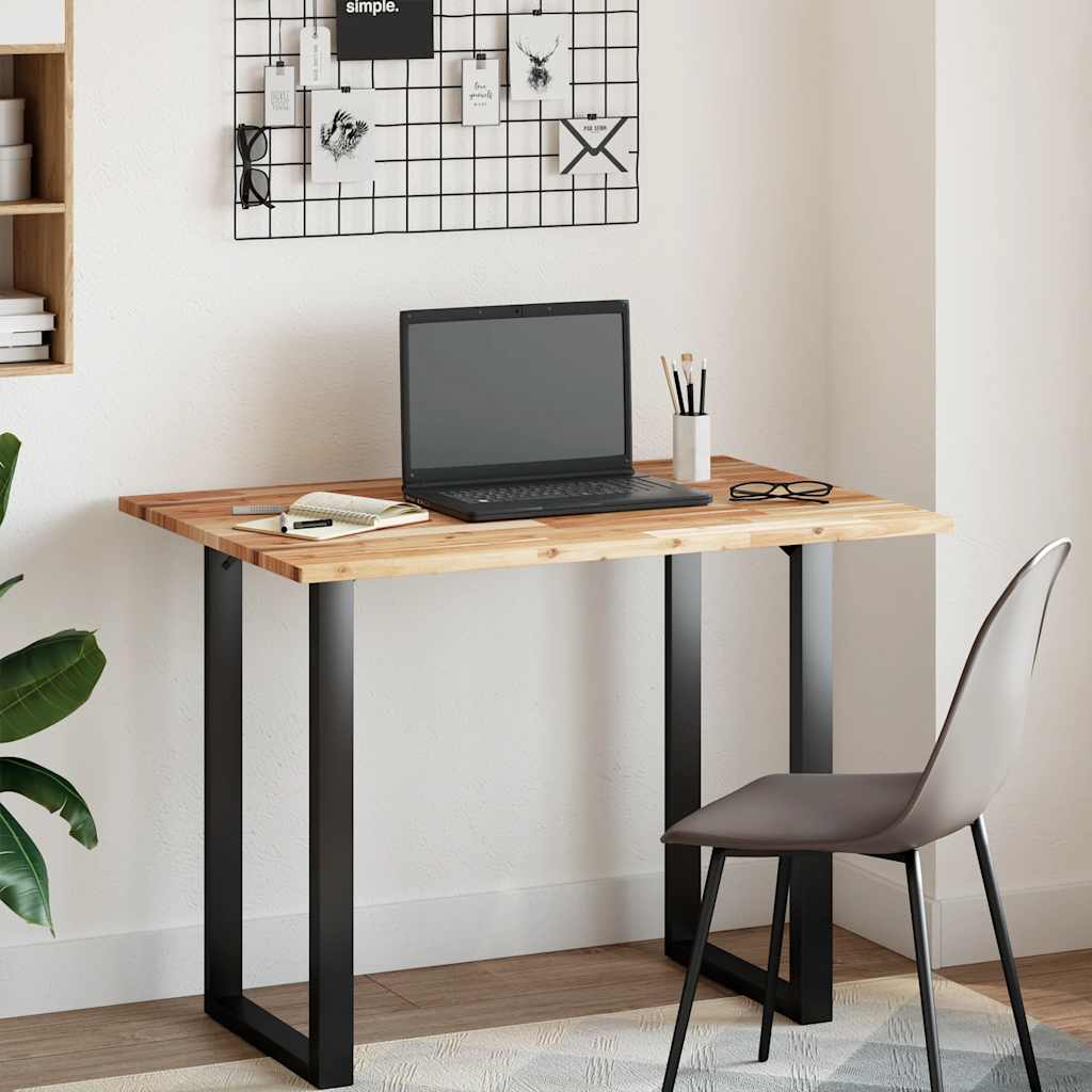 Dessus de bureau fini à l'huile 120x70x2cm bois d'acacia massif - XIOS