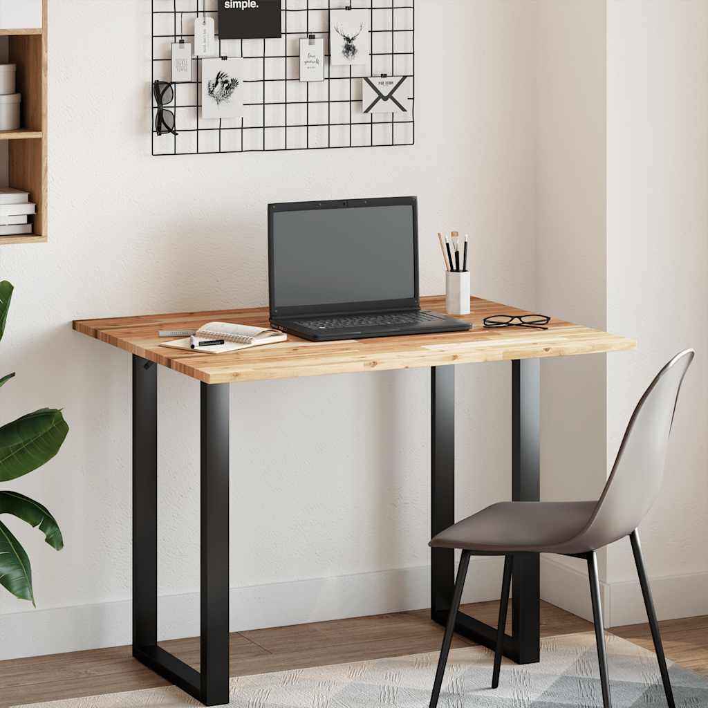 Dessus de bureau fini à l'huile 100x80x2cm bois d'acacia massif - XIOS