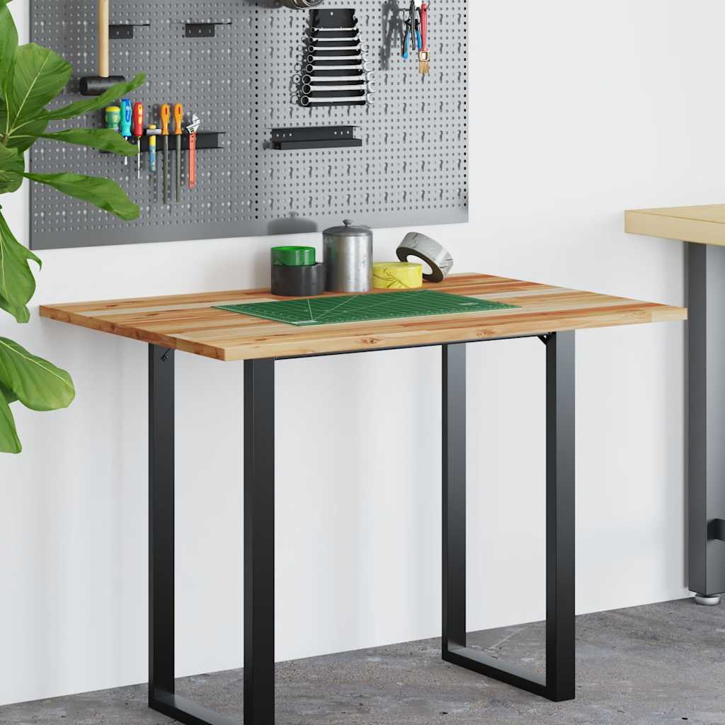 Dessus de bureau fini à l'huile 100x80x2cm bois d'acacia massif - XIOS