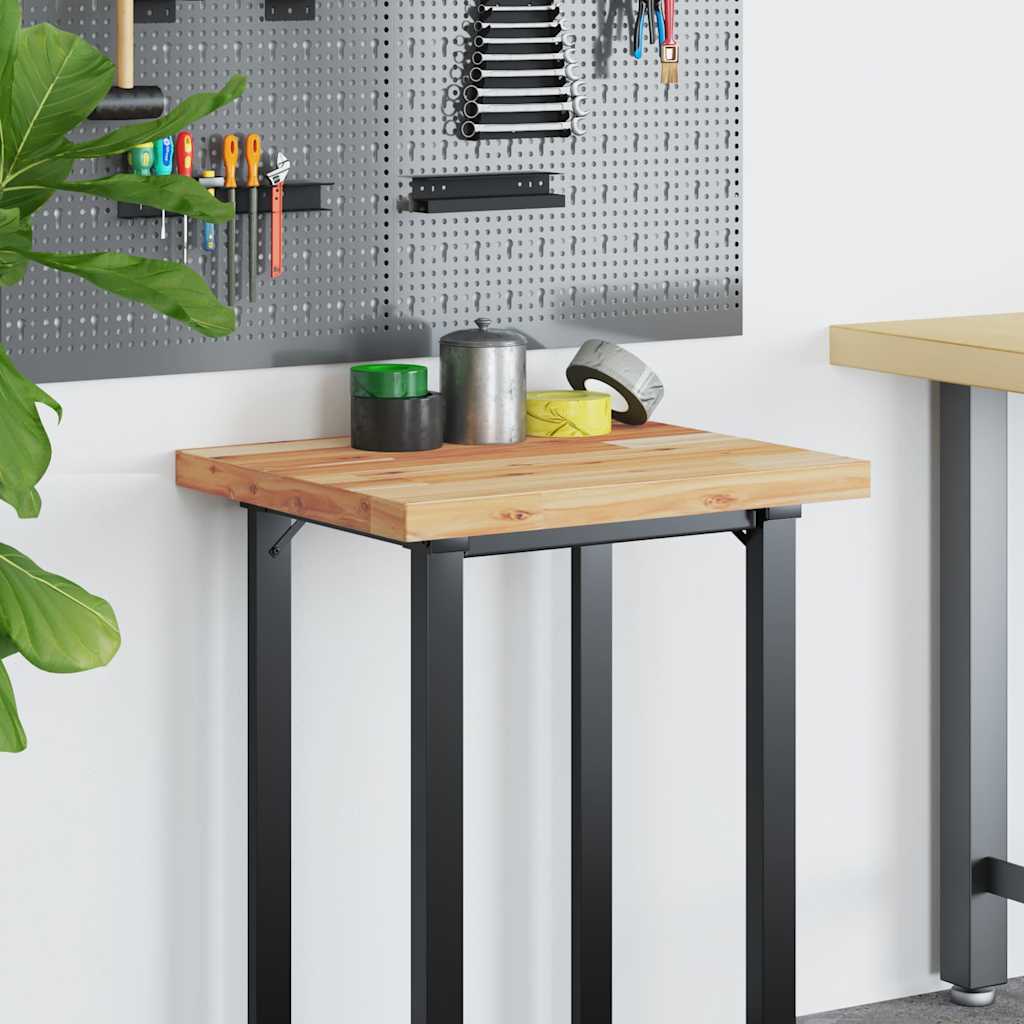 Dessus de bureau fini à l'huile 60x50x4cm bois d'acacia massif - XIOS