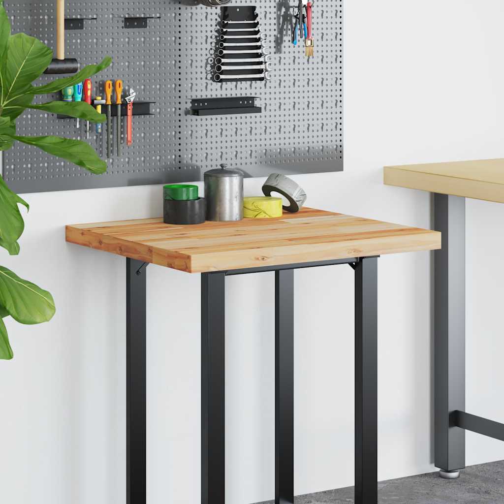 Dessus de bureau fini à l'huile 80x60x4cm bois d'acacia massif - XIOS