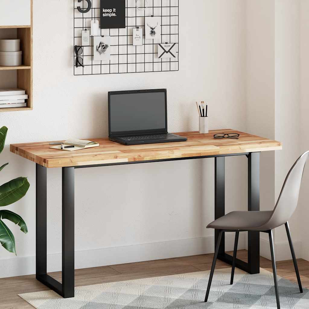 Dessus de bureau fini à l'huile 140x60x4cm bois d'acacia massif - XIOS