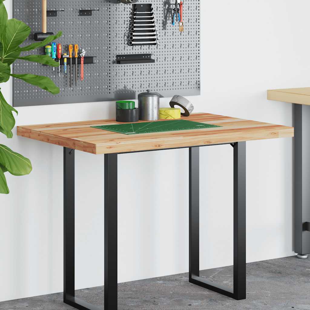 Dessus de bureau fini à l'huile 100x80x4cm bois d'acacia massif - XIOS