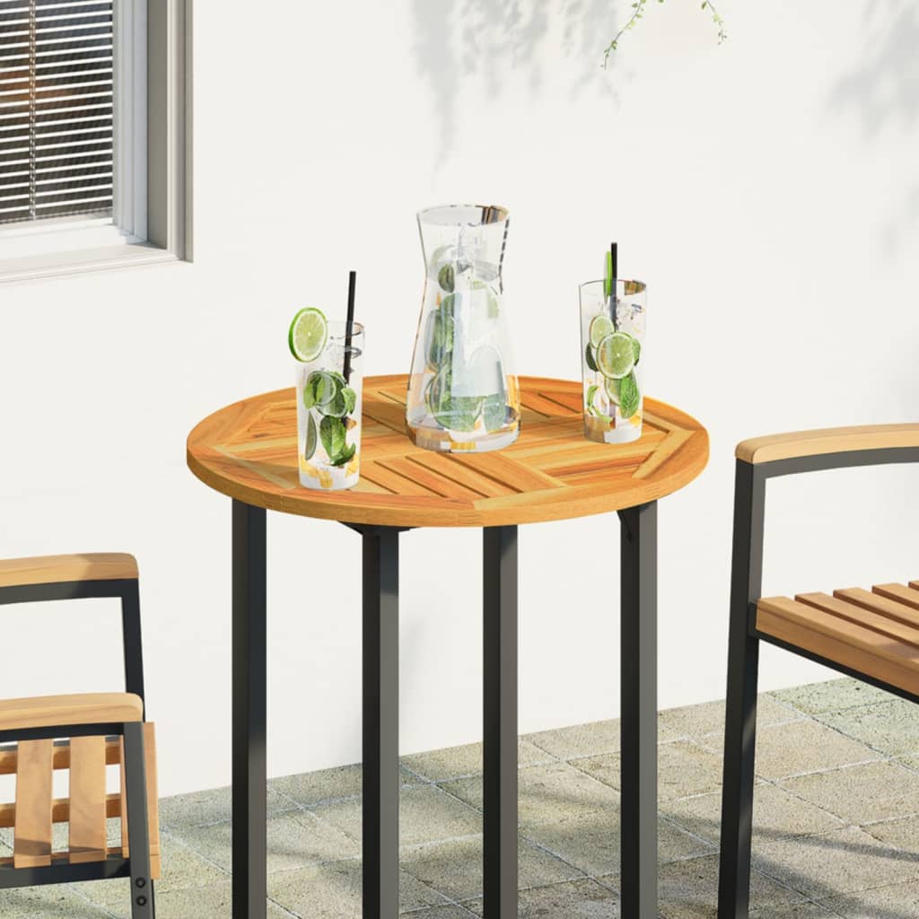 Dessus de table Ø60x2 cm rond bois massif d'acacia - XIOS