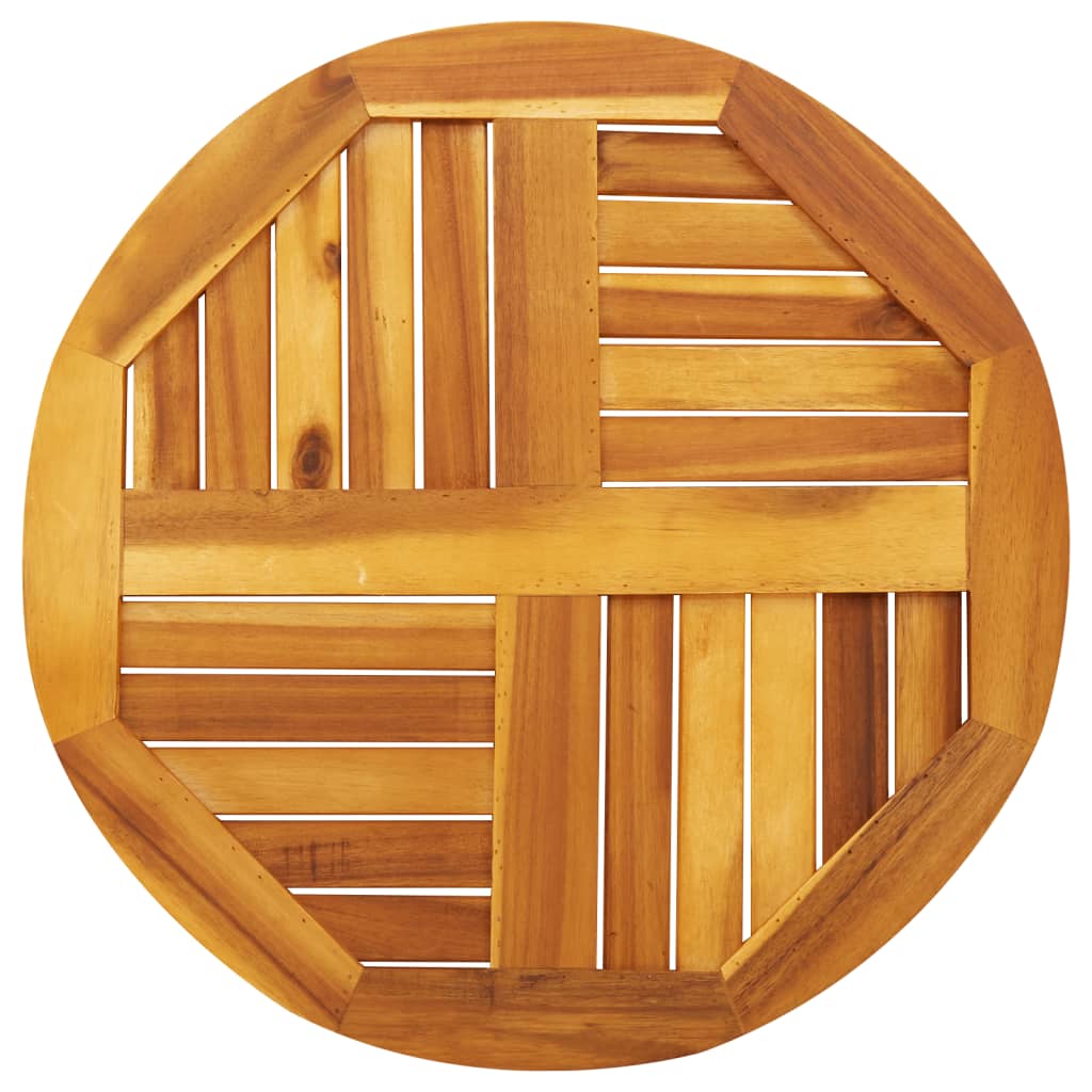 Dessus de table Ø60x2 cm rond bois massif d'acacia - XIOS