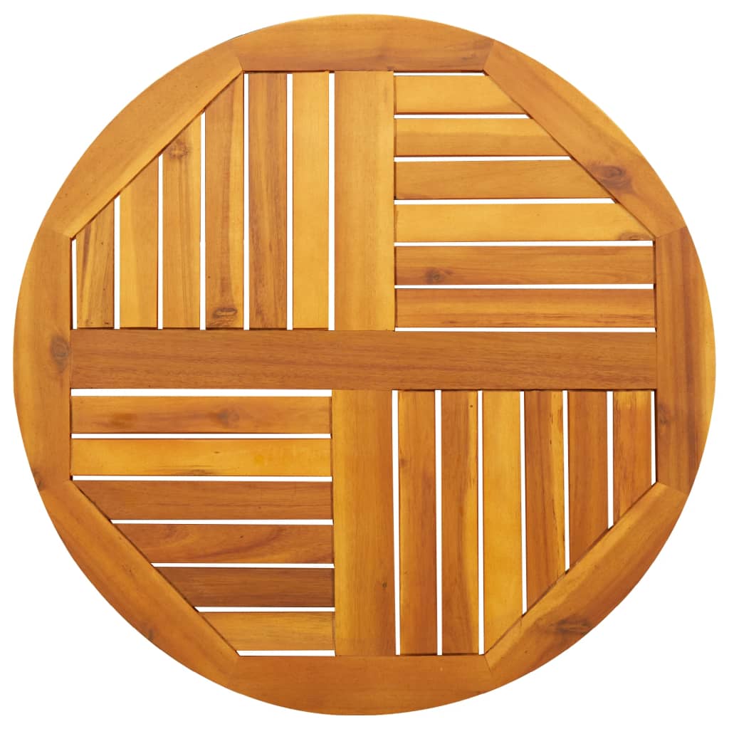 Dessus de table Ø70x2 cm rond bois massif d'acacia
