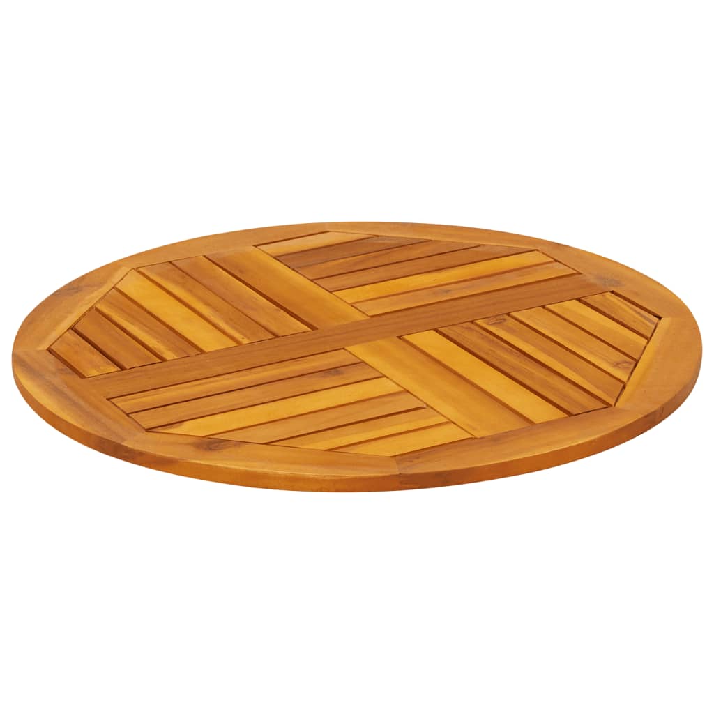 Dessus de table Ø70x2 cm rond bois massif d'acacia