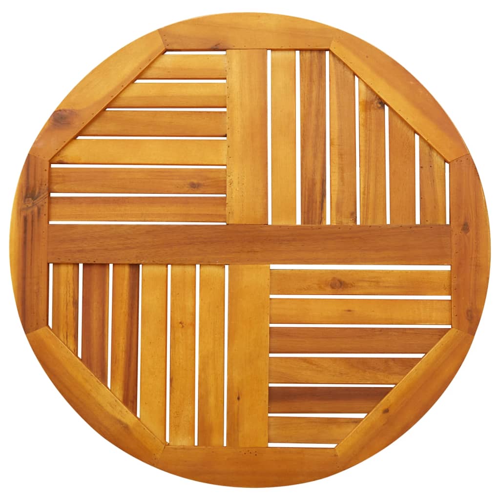 Dessus de table Ø70x2 cm rond bois massif d'acacia