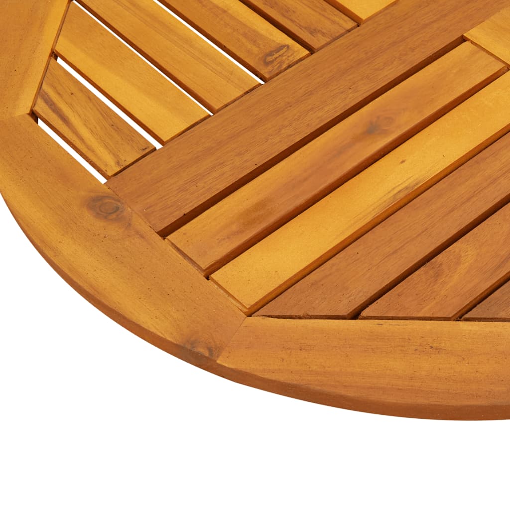 Dessus de table Ø70x2 cm rond bois massif d'acacia